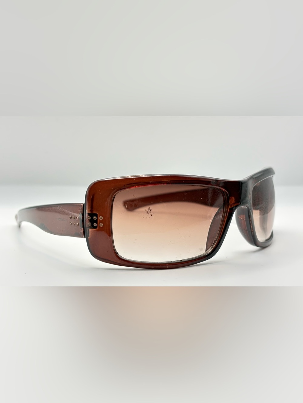 Liz Claiborne Brown Oval Sunglasses Frames Only